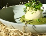 A picture of step 1 of Spring burrata salad.