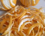 A picture of step 1 of Candied Lemon Peels and Candied Lemon Slices.