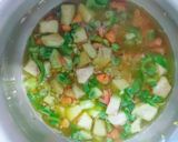 A picture of step 3 of Vegetable Dalia.