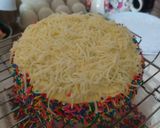 Foto langkah ke 6 dari resep Bolu Kukus Santan Pandan "Happy Birthday"🎂🎉❤️.