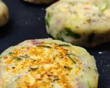 A picture of step 3 of Shakarkand tikki sweet potato peanut tikkis.
