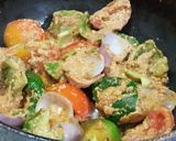 A picture of step 3 of BBQ /PANEER TIKKA MASALA.
