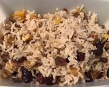 Une image de l'étape 1 de Dos de cabillaud en croûte au riz blettes et fruits secs.