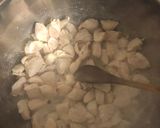 Gombás baconos tejszínes csirkemell spagettivel recept fázis 3 fotója