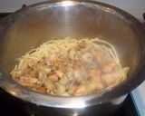 Foto del paso 11 de la receta: Espaguetis con salmón y champiñones