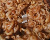 A picture of step 9 of Dischi Volanti Vegetable Bolognese.