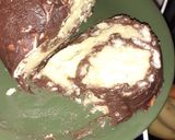 Pas rețetă Prăjitură ruladă rece cu biscuiți și cremă cremșnit 3 fotografie