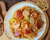 Foto langkah ke 5 dari resep Porree Nudein MitWurstruckchen.