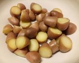 A picture of step 1 of Potato and feta salad.
