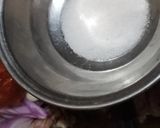 A picture of step 6 of Alo baingan gosht (mutton gravy).