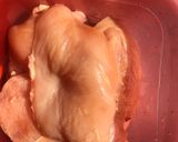 A picture of step 1 of Zinger burger.