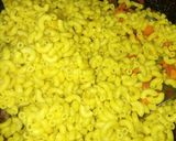 A picture of step 2 of Stir fry veggies macaroni.