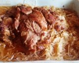 Kicsontolt savanyúkáposzta ágyon sült pulykacomb recept fázis 4 fotója