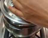 A picture of step 1 of Kala chana palak -Semi dry masala sabji.