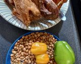 Une image de l'étape 1 de Poulet pilé gaba gaba.