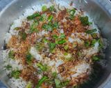 A picture of step 2 of Prawns biryani.