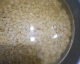 A picture of step 1 of Khichdi.