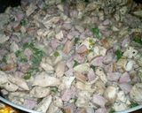 A picture of step 3 of Chicken and Chorizo Burritos.