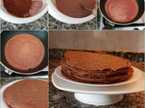 Filloas de vino tinto y chocolate