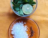 A picture of step 1 of Chilled Holy Basil Sharbat.