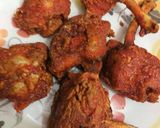 A picture of step 4 of Chicken lollipop.