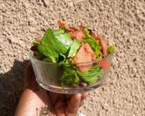A picture of step 4 of Mediaterianian fattoush salad.