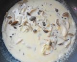 A picture of step 6 of Oyster and Spinach Gratin with Soy Milk and White Miso Sauce.