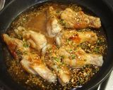 A picture of step 8 of Flavorful Teriyaki Chicken Drumettes In a Frying Pan.