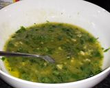 A picture of step 5 of Açorda (The poor man's dish).