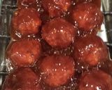 A picture of step 5 of BBQ Meatballs.