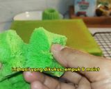 Foto langkah ke 6 dari resep Pandan Melaka Cheesecake Tanpa Terigu (bisa oven/kukus) all in one method.