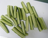 A picture of step 2 of That Sauce! Chinese-style Salt Cured Cucumbers.