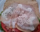 A picture of step 3 of Dean's Healthy Awesome Turkey Caesar Salad Wrap.