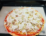 Foto del paso 4 de la receta: Pizza con harina de garbanzos 🍃🍕 🍕🍃