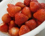 A picture of step 1 of Mom's Strawberry Jam.