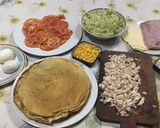 Foto del paso 2 de la receta: Torre de panqueques salada