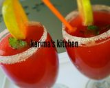 A picture of step 1 of Watermelon pineapple lemonade.