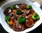 A picture of step 8 of Delicious Hamburgers Simmered In Demi-glace Sauce.