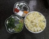 A picture of step 1 of Bread Batter pakode.