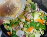 A picture of step 5 of Spring Happosai (Eight Treasure Stir-Fry) with Bamboo Shoot and Spring Cabbage.