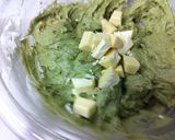 A picture of step 7 of White Chocolate × Matcha Muffins.