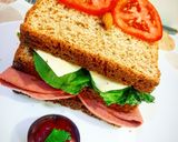 A picture of step 6 of Pepperoni Double Sandwich.