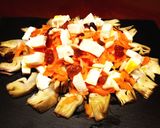 Foto del paso 3 de la receta Ensalada de alcachofas con mozzarella y zanahoria