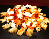 Foto del paso 3 de la receta: Ensalada de alcachofas con mozzarella y zanahoria
