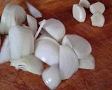 A picture of step 2 of Sig's Leek and Crab (or Croutons) Soup.