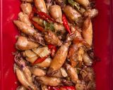 Foto langkah ke 3 dari resep Tumis cumi asin.
