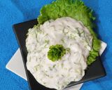A picture of step 4 of Lettuce Chilli Dip.