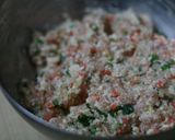 A picture of step 3 of Simple & Fluffy Chicken Tsukune Patties for Cherry Blossom Viewing.