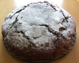 A picture of step 6 of Snow Mountain Chocolate Cake.