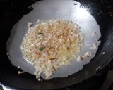 A picture of step 2 of Italian egg soup.